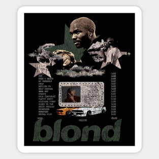 Frank Ocean Blond List Vintage Sticker